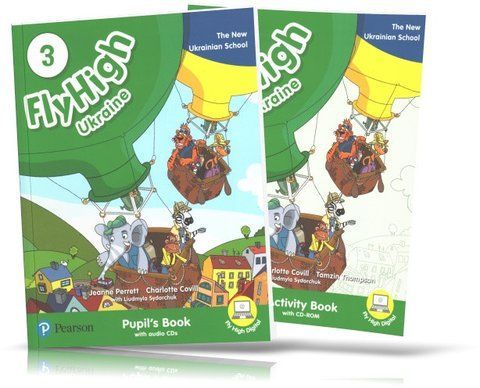 Fly High 3 UKRAINE edition, Pupil's book + Activity Book (Pearson) 9788378827276/2 фото