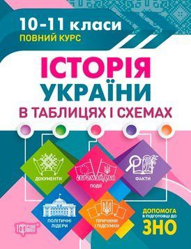 10-11 класи. Історія України в таблицях і схемах (Губіна С.Л.), Торсинг 9789669392534 фото