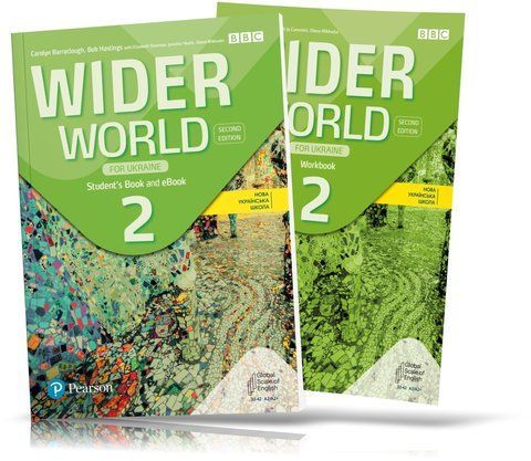 Wider World 2 for Ukraine 2nd edition, Student's book + Workbook for Learning English (Pearson) 9788367838399/2 фото