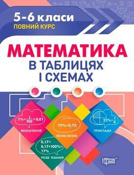 5-6 класи. Математика в таблицях і схемах. (Каплун О.І.), Торсинг 9789669397034 фото