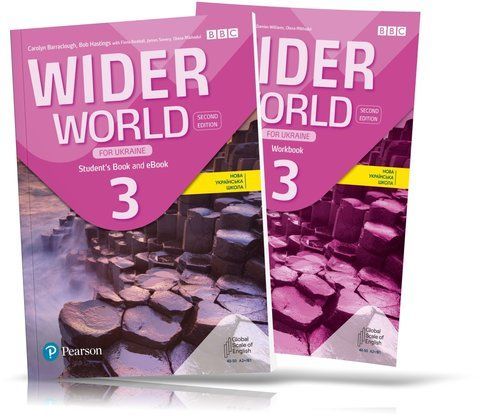 Wider World 3 for Ukraine 2nd edition, Student's book + Workbook for Learning English (Pearson) 9788367838405/2 фото