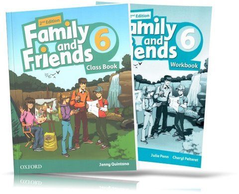Family and Friends 2th edition 6, Class book + Workbook for Learning English (Oxford) 9780194808460/8125 фото