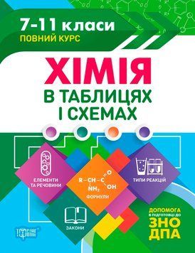 7-11 класи. Хімія в таблицях і схемах (Варавва Н.Е.), Торсинг 9789669397065 фото