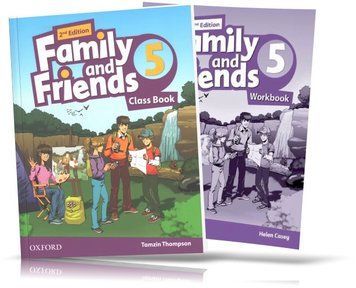 Family and Friends 2th edition 5, Class book + Workbook for Learning English (Oxford) 9780194808446/8101 фото