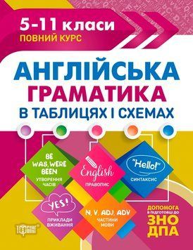 5-11 класи. Англійська граматика в таблицях і схемах, до ДПА, ЗНО. (Г. М. Погожих), Торсінг 9789669397096 фото