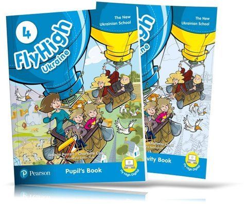Fly High 4 UKRAINE edition, Pupil's book + Activity Book (Pearson) 9788378827313/2 фото