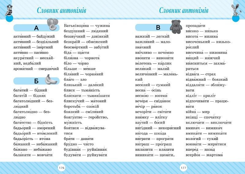 1~4 клас. Початкова школа. Словник 7 в одному (Володарская А.М.), Торсинг 9786175241585 фото