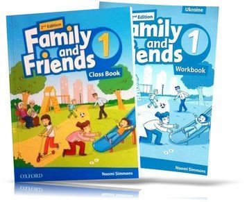 Family and Friends 2th edition 1, Class book + Workbook for Learning English (Oxford) 9780194808361/11095 фото