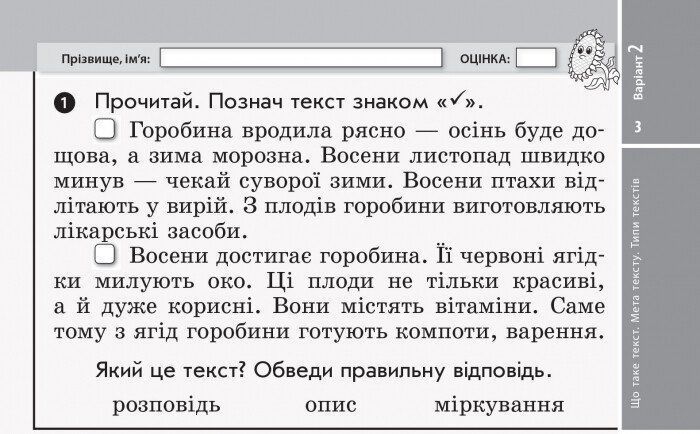 3 клас. НУШ Українська мова та читання Відривні картки до підручника Вашуленко М., Васильківська Н. ДИДАКТА (Голосна С.В.), Ранок 9786170966032 фото