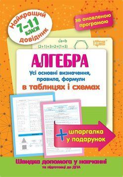 7 ~ 9 клас. Алгебра в таблицях и схемах. Кращий довідник (Лебеденко Н.С.), Торсі 9789669393722 фото