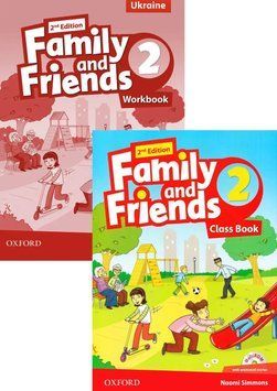 Family and Friends 2th edition 2, Class book + Workbook for Learning English (Oxford) 9780194808385/11217 фото