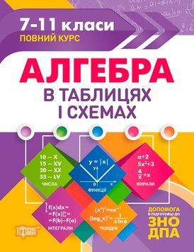 7-11 клас. Алгебра в таблицях і схемах. Повний курс (Роганін О.М.), Торсинг 9789669397041 фото