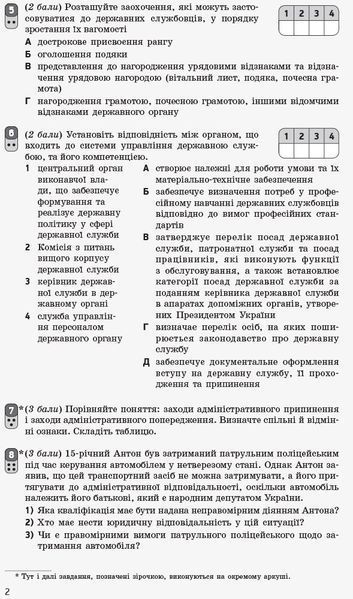11 клас. Правознавство Зошит для оцінювання результатів навчання (Машика В. Т.), Ранок 9786170955951 фото