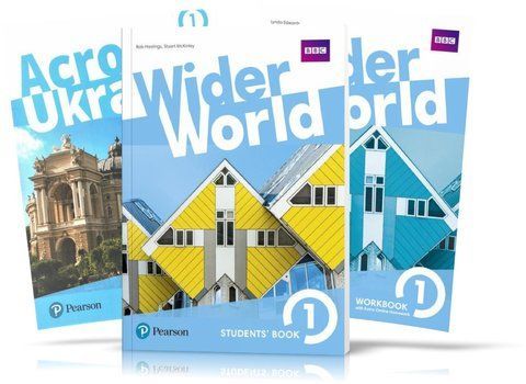Wider World 1, Student's book + Workbook + ACROSS UKRAINE (Pearson) 9781292106465/3 фото