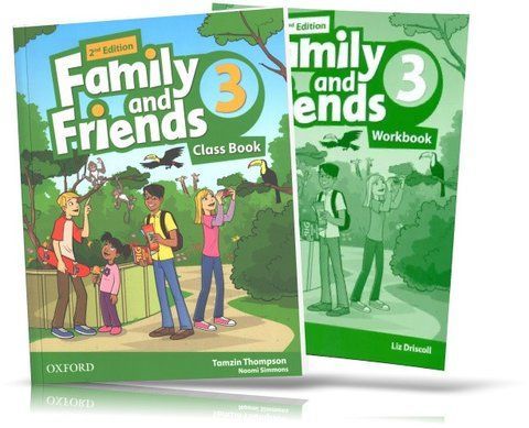 Family and Friends 2th edition 3, Class book + Workbook for Learning English (Oxford) 9780194808408/8064 фото