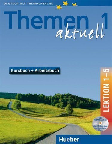 Themen Aktuell 1, Deutsch Kursbuch + Arbeitsbuch, Lektion 1-5, (Hueber) 9783191816902 фото
