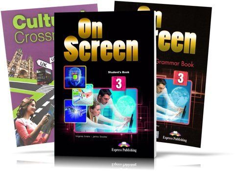 On Screen 3 Set: Student's book + Workbook + CULTURAL CROSSROADS UKRAINE (Virginia Evans) Express Publishing 9781471534980/3 фото