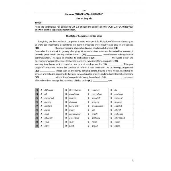 ЗНО. Англійська мова. Комплексні тести. 20 варіантів тестів (Євчук О.В., Доценко І.В.), Абетка А-283 фото
