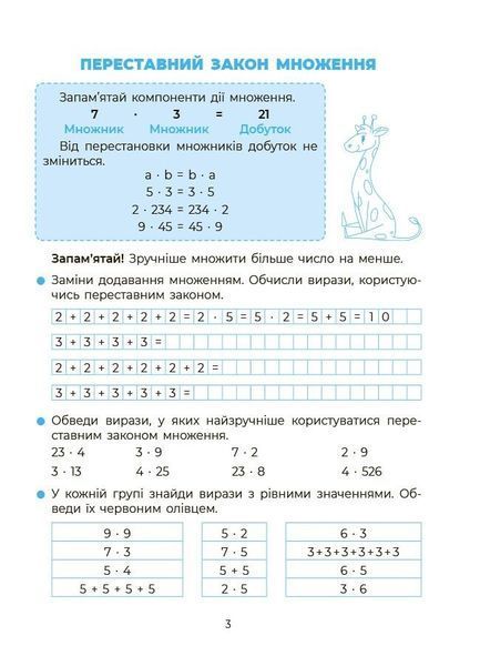 Математика. Вивчаю таблицю множення (Юрченко Н.Ф.), Основа 9786170044334 фото