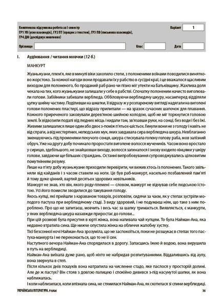 9 клас НУШ. Українська література. Усі діагностувальні роботи. (Куцінко О.Г.), Основа 9786170044471 фото
