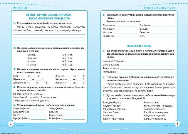 4 клас. Репетитор. НУШ. Українська мова (Шевченко К.М.), Торсинг 9786175242339 фото