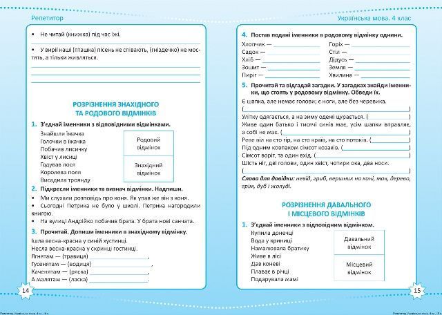 4 клас. Репетитор. НУШ. Українська мова (Шевченко К.М.), Торсинг 9786175242339 фото