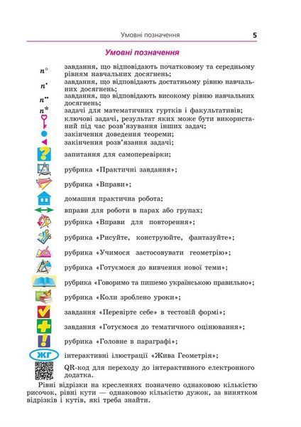 8 клас НУШ. Геометрія. Підручник (Мерзляк А.Г.) ГІМНАЗІЯ 9789664743850 фото