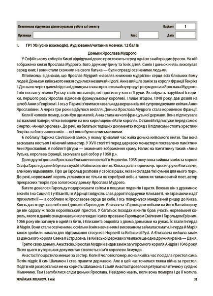 8 клас НУШ. Українська література. Усі діагностувальні роботи. (Куцінко О.Г.), Основа 9786170043702 фото
