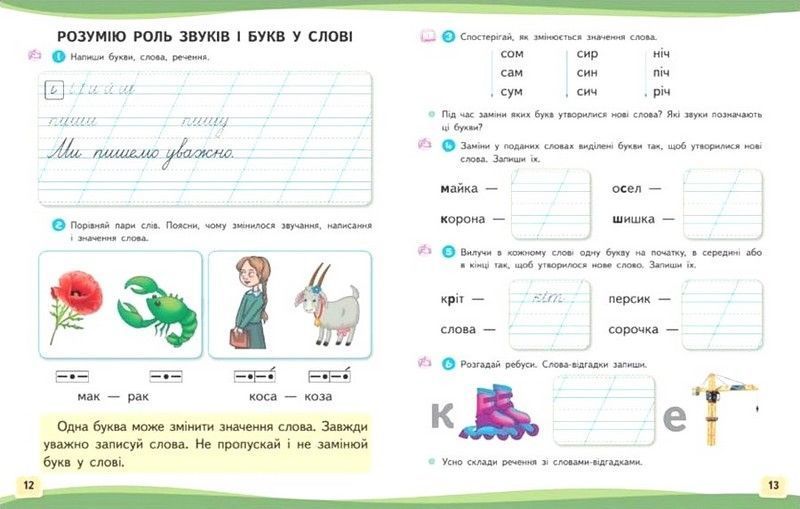 1 клас. Буквар. Навчальний посібник. Українська мова, Частина 6 (Вашуленко М. С.), Освіта 9789669834485 фото