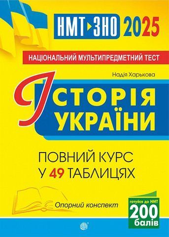 ЗНО і НМТ 2025. Історія України. Опорний конспект. Повний курс у 49 таблицях (Харькова Надія), Богдан 2005000019449 фото