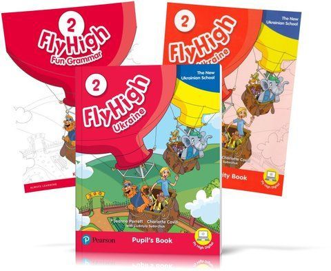 Fly High 2 UKRAINE edition, Pupil's book + Activity Book + FUN GRAMMAR (Pearson) 9788378827238/3 фото