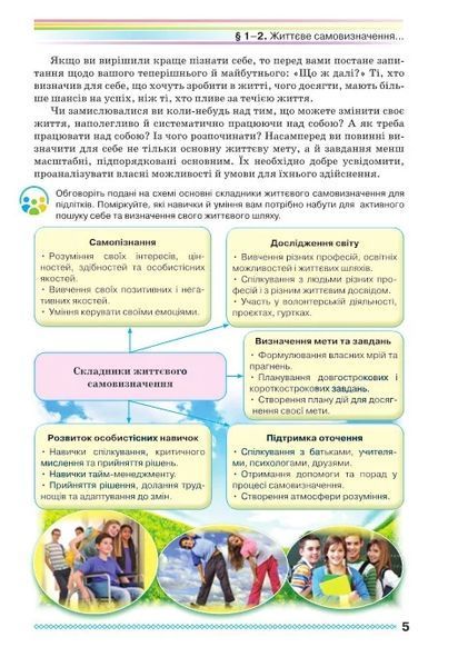 8 клас НУШ. Здоров&rsquo;я, безпека та добробут. Підручник (Поліщук Н.М., Поліщук П.П.), Грамота 9786175590348 фото