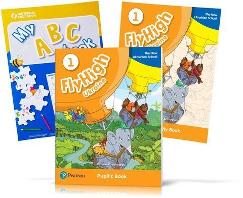 Fly High 1 New Ukrainian School, Pupil's book + Activity Book + My ABC book (Pearson) 9788378827191/3 фото