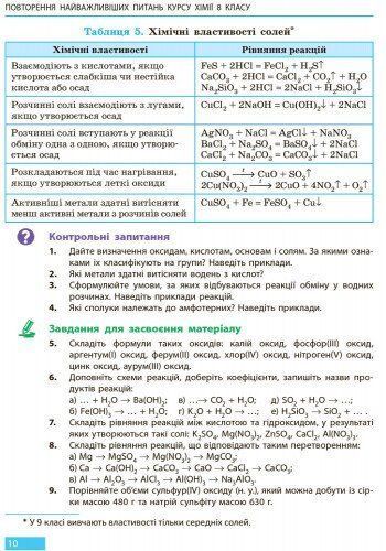9 клас. Хімія Підручник (Григорович О.В.), Ранок 9786170933621 фото
