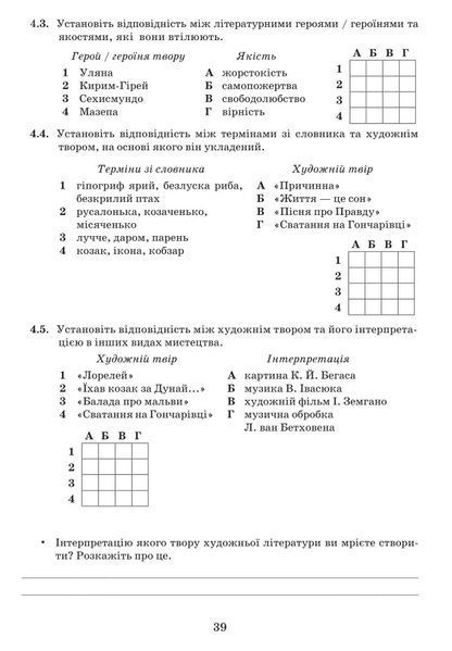 8 клас НУШ. ЛІТЕРАТУРА (українська та зарубіжна). Зошит для тематичного та діагностувального оцінювання. Частина 2 (Галина Івашина, Ирина Тригуб, Таміла Яценко), Грамота 9786175590515 фото