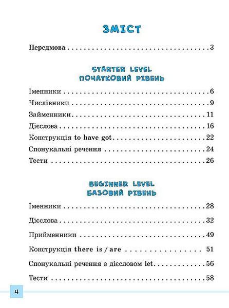 1~4 клас. English ~ Різнорівневі граматичні тести та завдання ( Чіміріс Ю. В.), Видавництво УЛА 9789662840872 фото