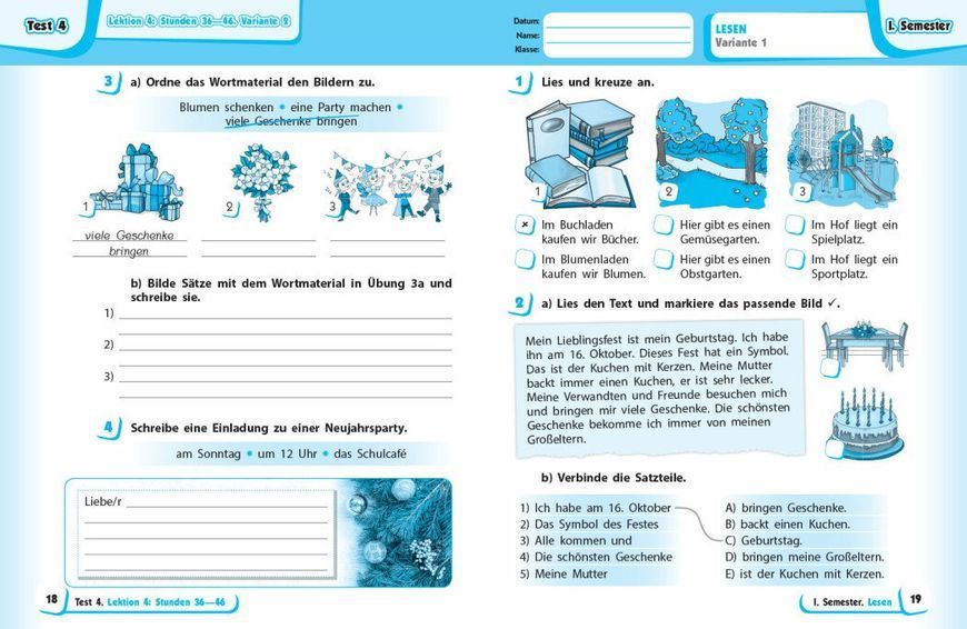 4 клас. Німецька мова. Тестовий зошит. Deutsch lernen ist super!, (Сотникова С.І.), Ранок 9786170971920 фото
