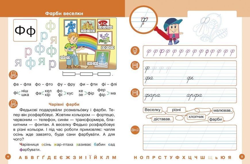 1 клас. НУШ. Українська мова. Буквар. Навчальний посібник. 6 частина. У 6-ти частинах (Цепова І.В,), Ранок 9786170982698 фото