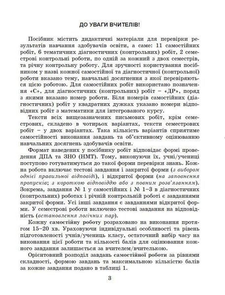 7 клас. НУШ. Алгебра. Самостійні та діагностичні роботи (2024) (Істер О. С), Генеза 9786178363819 фото
