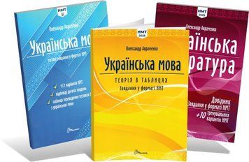 ЗНО-НМТ 2025. Українська мова і література. Комплект: Теорія + Довідник + 10 варіантів НМТ (Олександр Авраменко), Талант 9789669892164/5 фото
