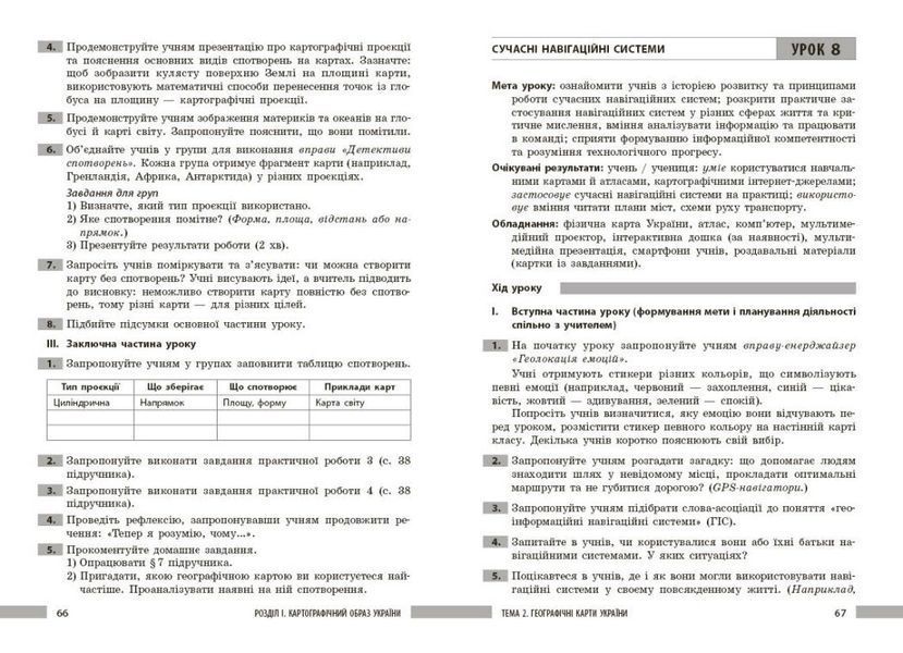 8 клас НУШ. Географія. Розробки уроків (Токолова Н., Філончук З.В., Хаврусь І.), Ранок 9786178771072 фото