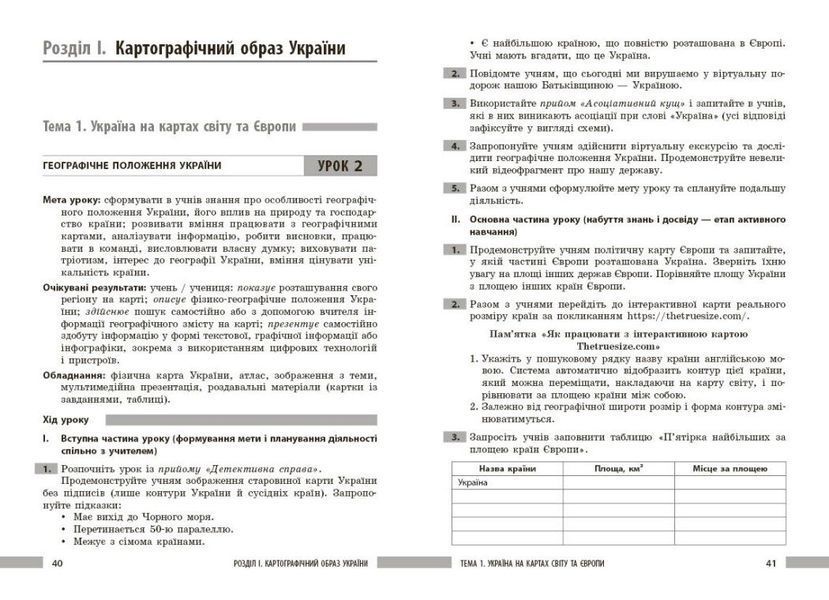 8 клас НУШ. Географія. Розробки уроків (Токолова Н., Філончук З.В., Хаврусь І.), Ранок 9786178771072 фото
