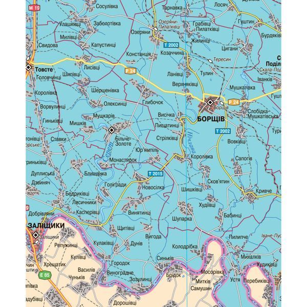 Карта Тернопільської області адміністративно-територіальний устрій 120х100 см М 1: 200 000 ламінований папір, Інститут передових технологій IPT-314 фото