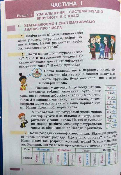 6 клас НУШ. &laquo;Математика&raquo;. Підручник (Скворцова С.О., Нєдялкова К.), Ранок 9786170981929 фото