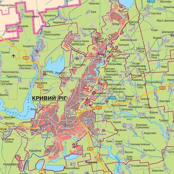 Карта Дніпропетровської області адміністративно-територіальний устрій 158х108 см М 1:200 000 ламінований папір, Інститут передових технологій IPT-402 фото