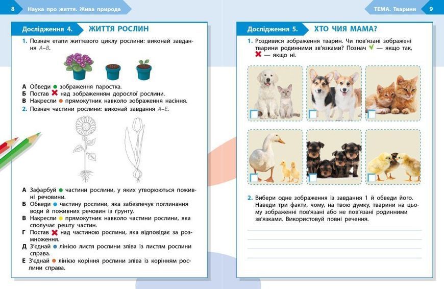3 клас НУШ. STEM-Старт. Зошит для учня. Наука про життя (Дубовик О.А., Онопрієнко О.В., Потапенко І.В.), Ранок 9786170995506 фото